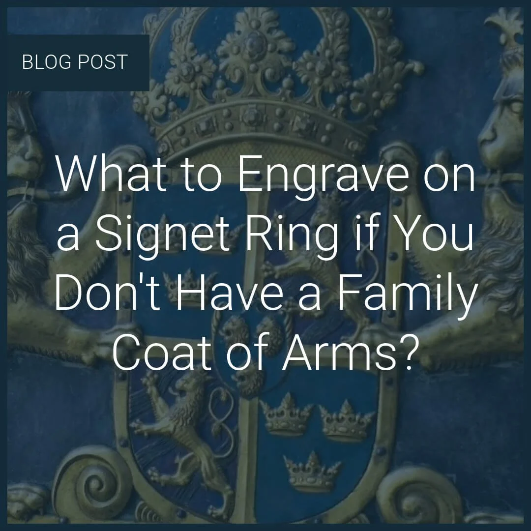 Personalising Your Signet Ring: Alternatives to Family Crests