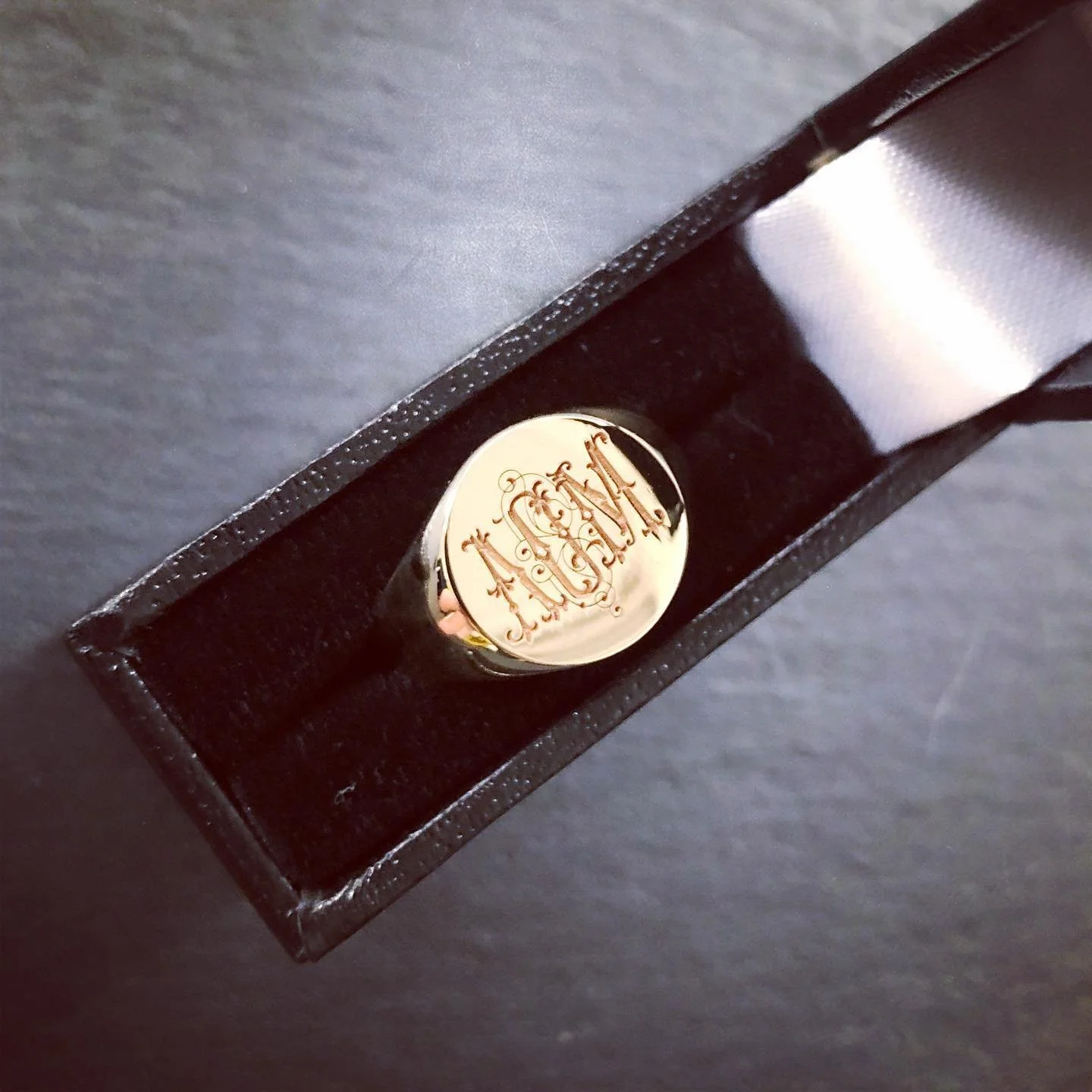 Monogram engraving 