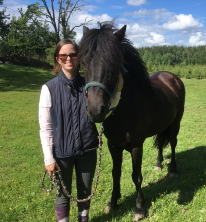 H&auml;r kommer min presentation: 

Hej! Mitt namn &auml;r Anna-Sara, &auml;r 25 &aring;r gammal och kommer fr&aring;n V&auml;nersborg. Jag g&aring;r mitt andra &aring;r p&aring; islandsh&auml;stinriktningen p&aring; W&aring;ngen. Har alltid haft en 