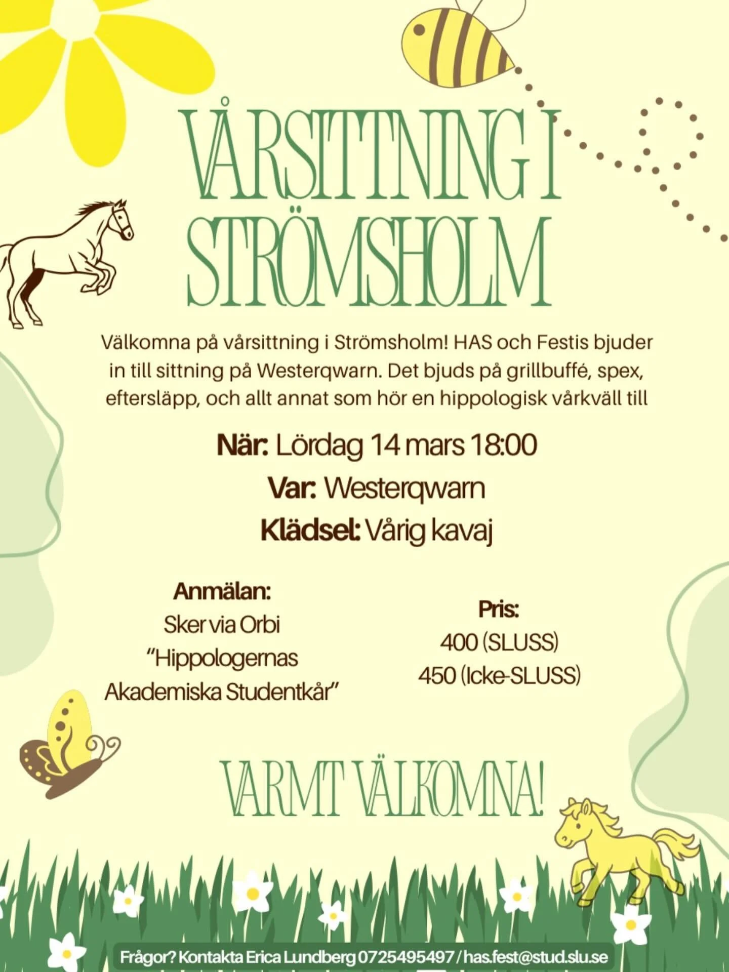 Varmt v&auml;lkomna till en kv&auml;ll i hippologisk anda som ni sent kommer gl&ouml;mma! 💃🏻 🥳 🥂 S&auml;kra din biljett redan nu p&aring;  https://go.orbiapp.io/m0q75rGcC0b