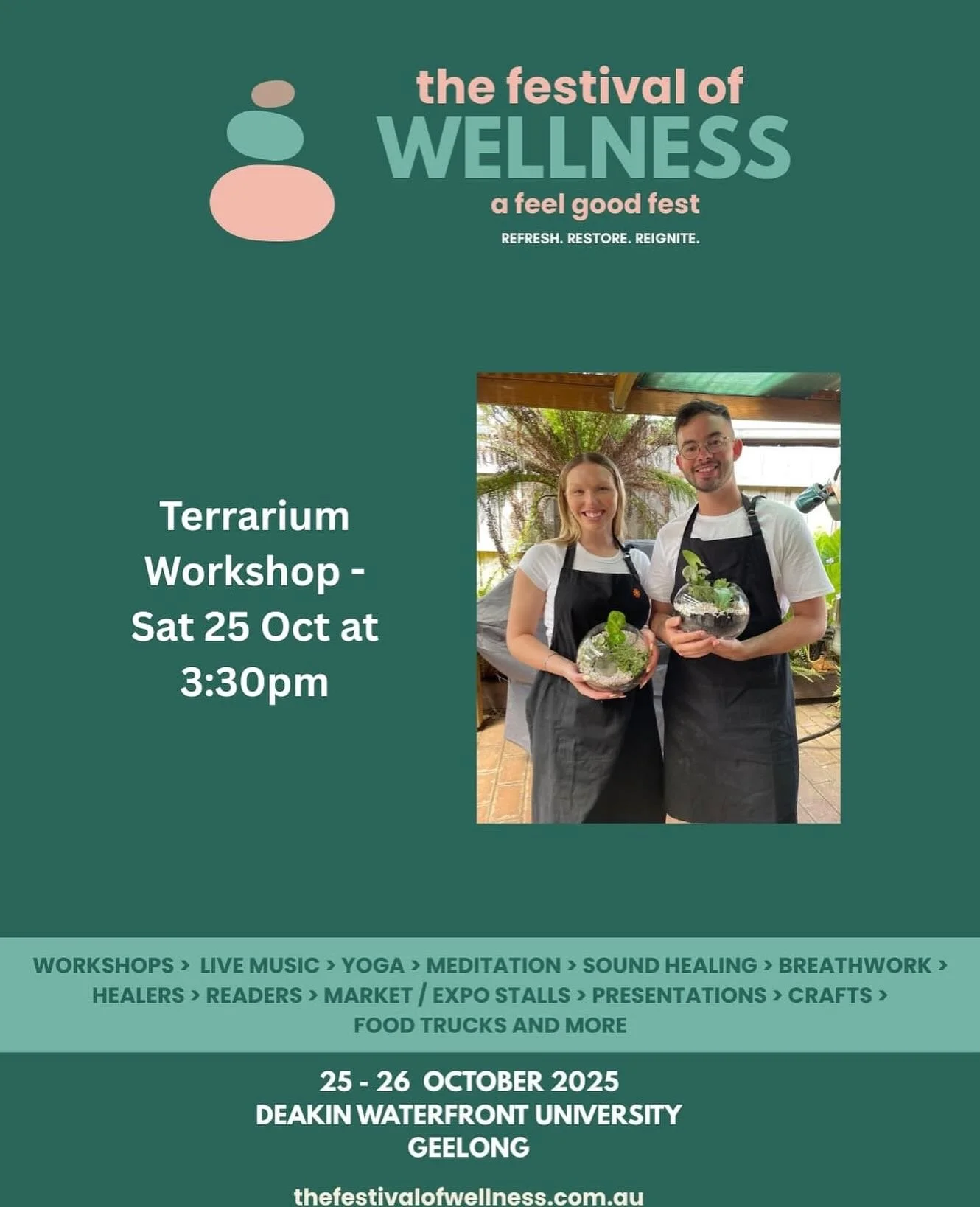 You&rsquo;re invited! To our first public workshop! 

Kick back, relax and connect with nature with our Mindful Terrarium Workshop in Geelong! With @thefestivalofwellness 

Booking link below!
https://classbento.com.au/mindful-terrarium-workshop-melb