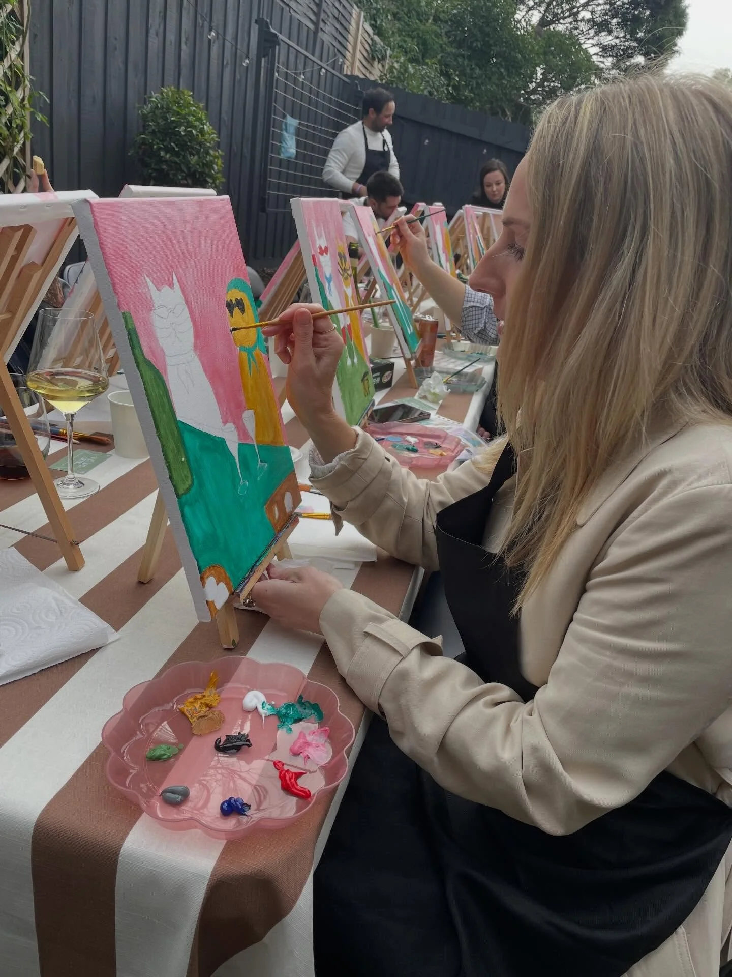 🎨✨ Sip, Paint, and let your creativity shine 🥂🖌️ 

Come make a masterpiece and memories with us!!

#paintandsip #creativefun #artsyvibes