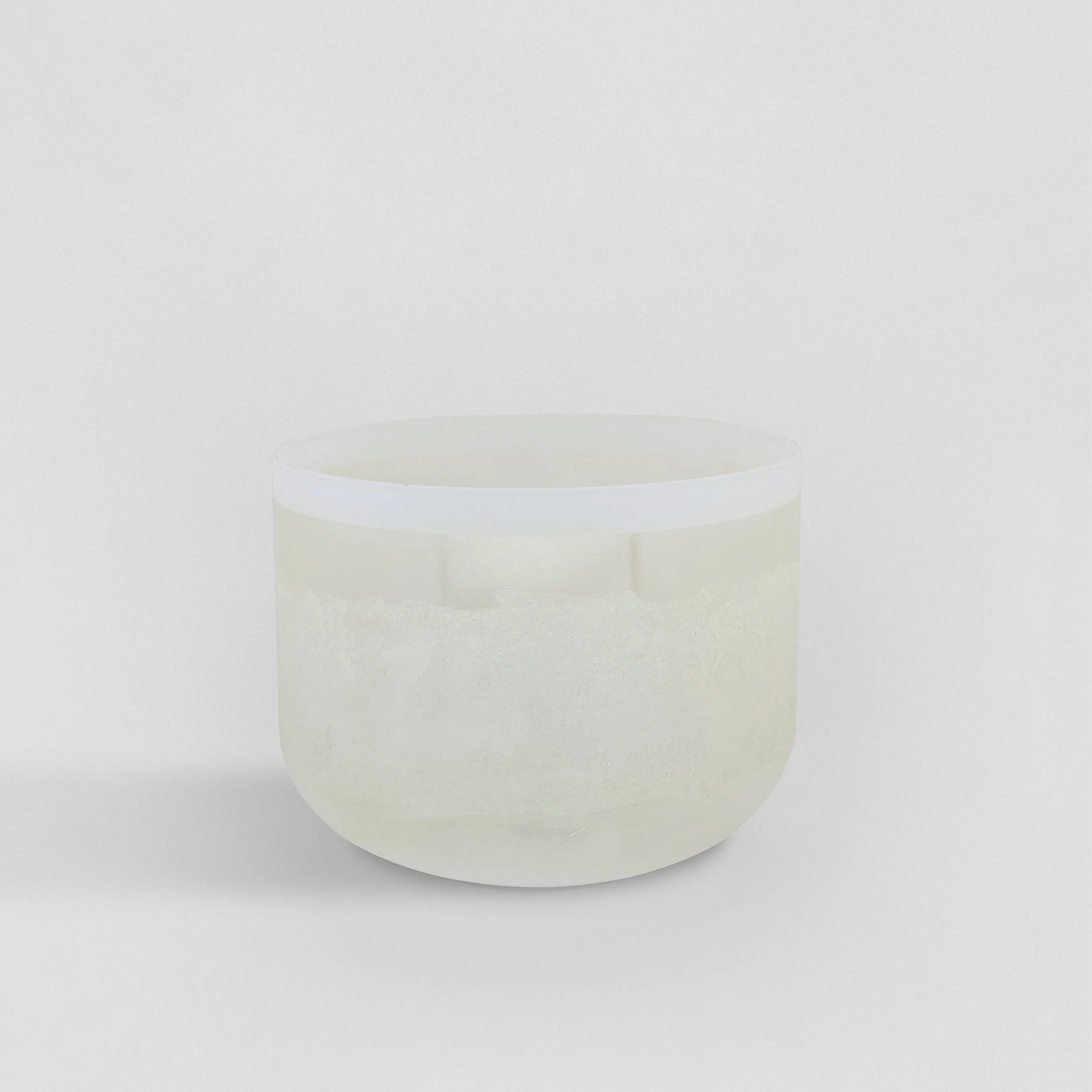 10" B-20 Lemurian Seed Lemon Aura Gold Frosted Rim Inside Frosted Rim