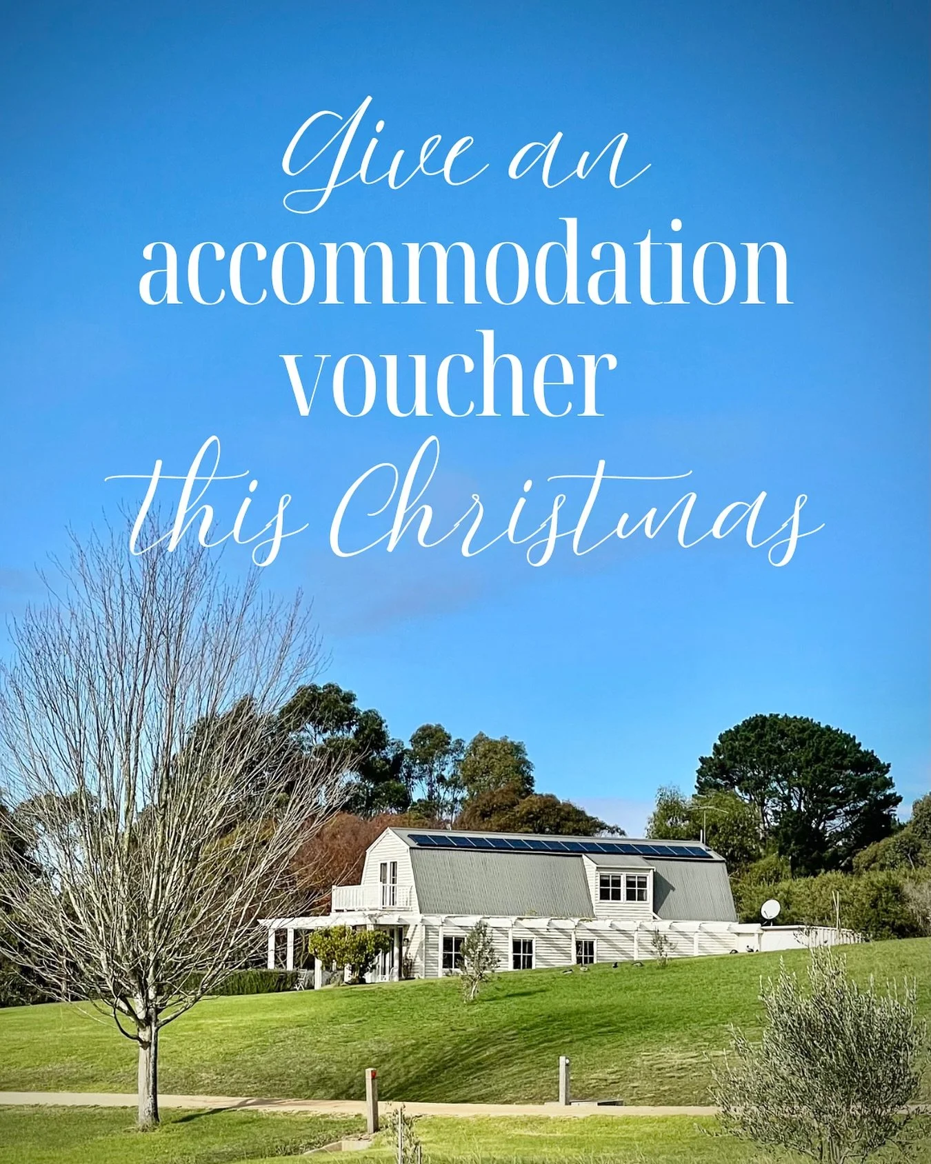 Stuck on what to get a loved one for Christmas? What about gifting them a two night stay at Whileaway Barn? Visit the link in bio to purchase from our website shop. Easy peasy. 
#christmasgift 
#farmstay
