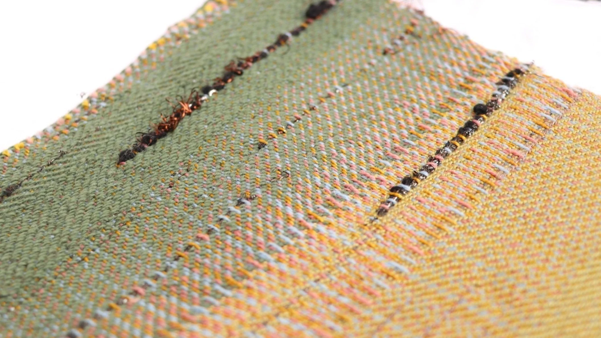 
Wool and Cotton on 8 shaft Table loom