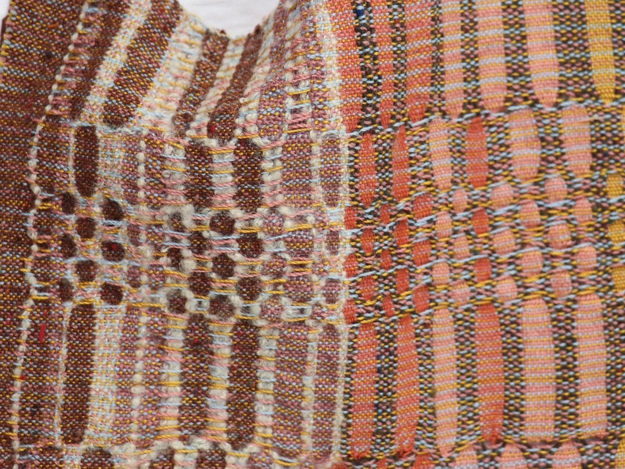 
Wool and Cotton on 8 shaft Table loom