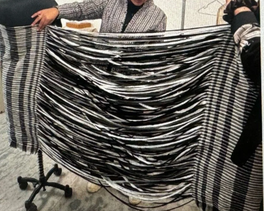 Jersey Scraps - Conceptualised, Cut and Rewoven | 
Co-Designed for Paiwand x Re-lan Circular Design Challenge Winner Runway showcase