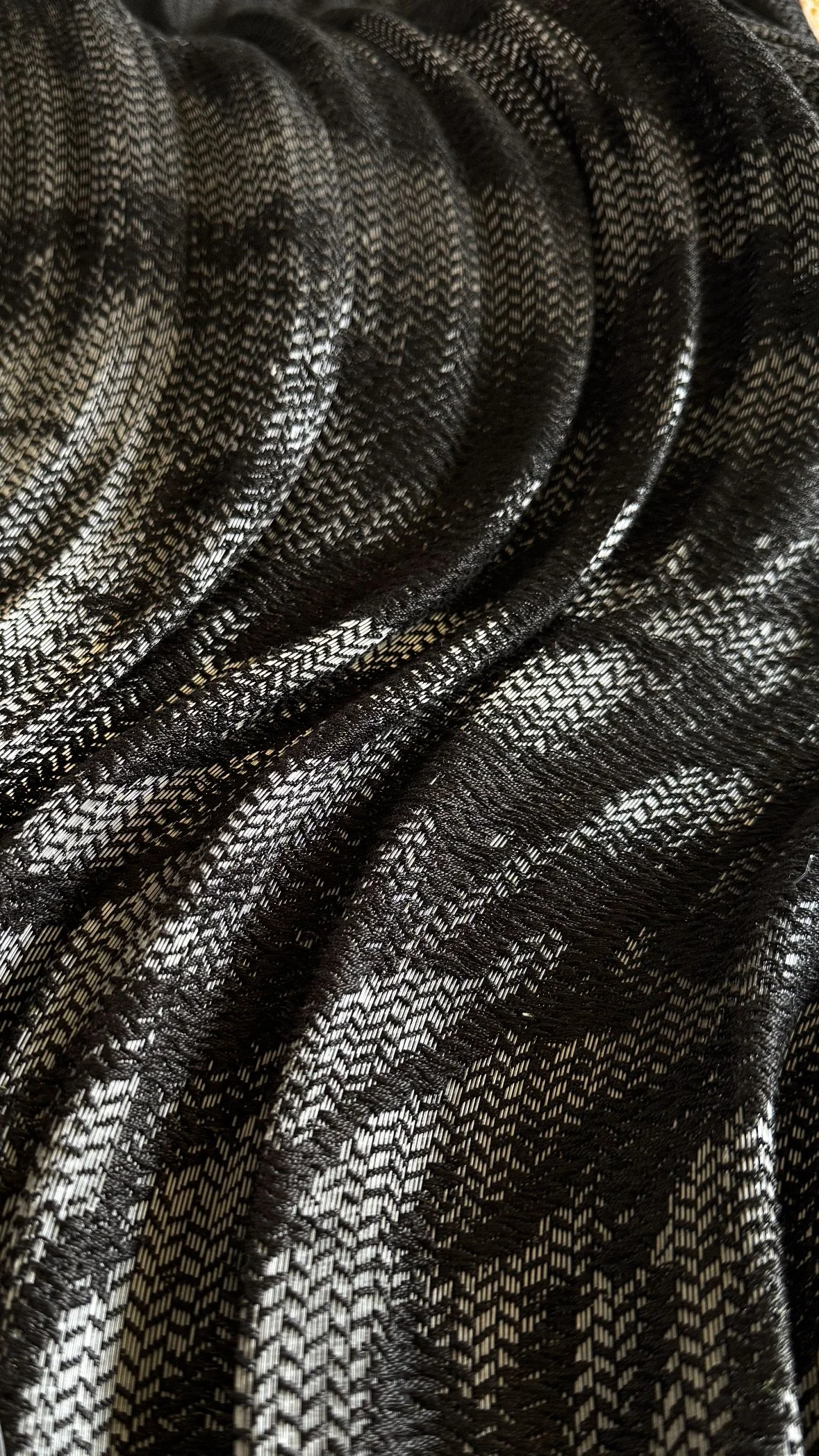 Fabrics that shape themselves |

Cotton and Fishing Line on Tc2 Loom