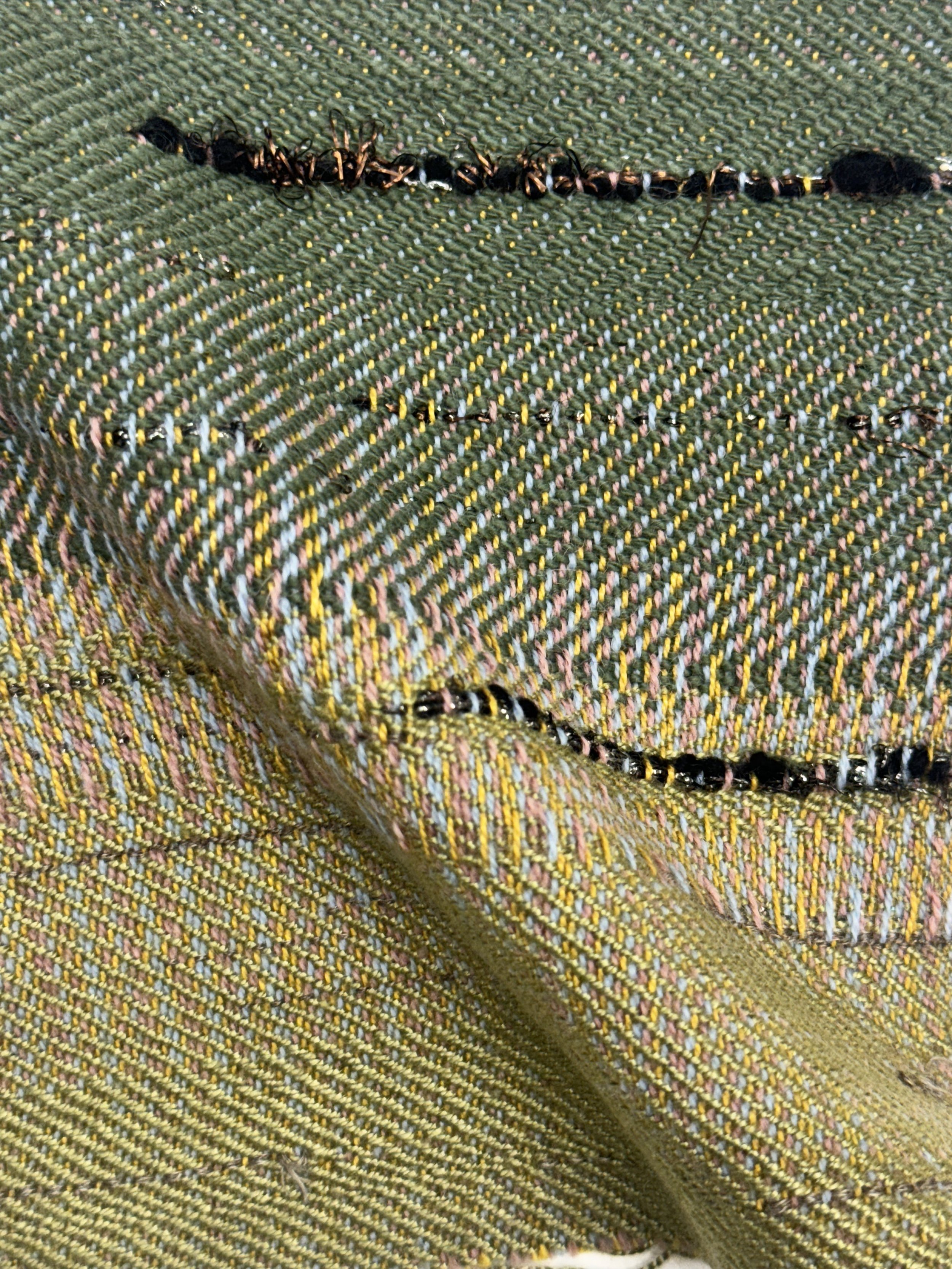 
Wool and Cotton on 8 shaft Table loom