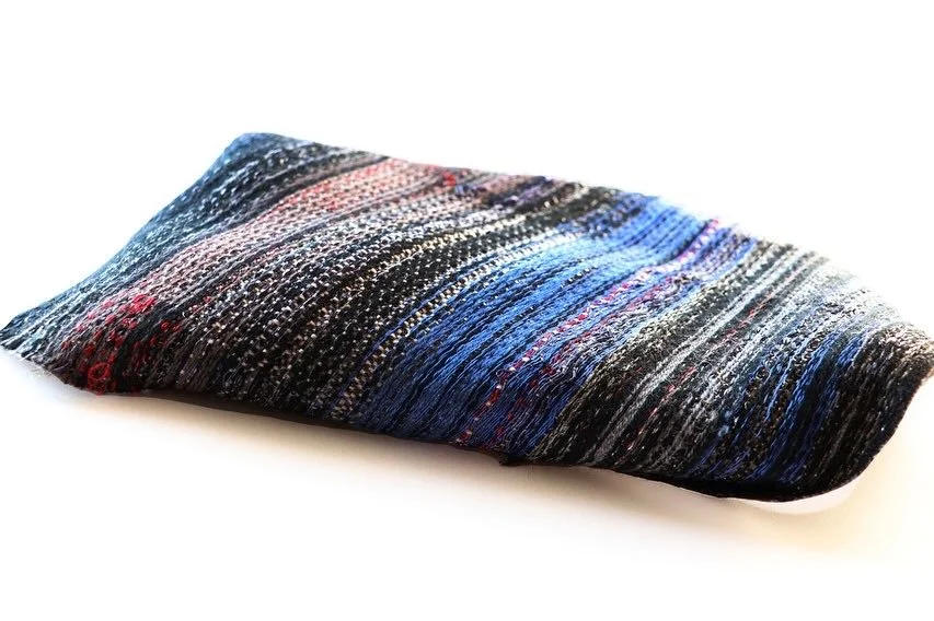 Glitch Series 
Cassette Tapes, Wool and Upcycled Cotton Yarn