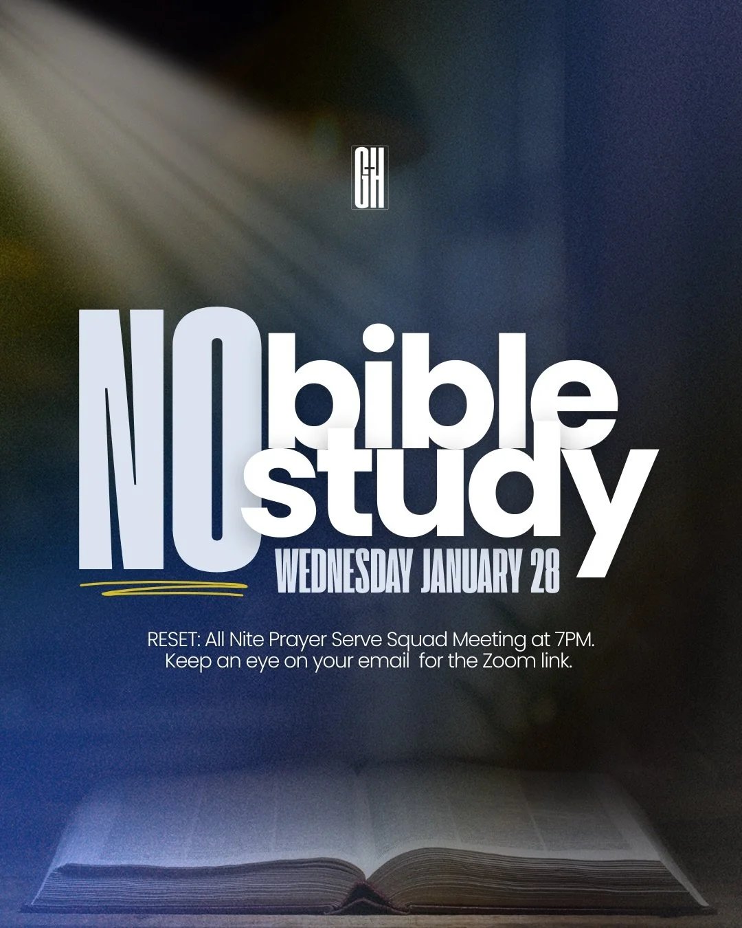 No Bible Study this Wednesday because we&rsquo;re getting ready to shake the ground on Friday night. 🔥🙏🏾

All roads lead to RESET: All-Nite Prayer and we&rsquo;re setting the atmosphere now. Use Wednesday night to rest, recalibrate, and lock in. S