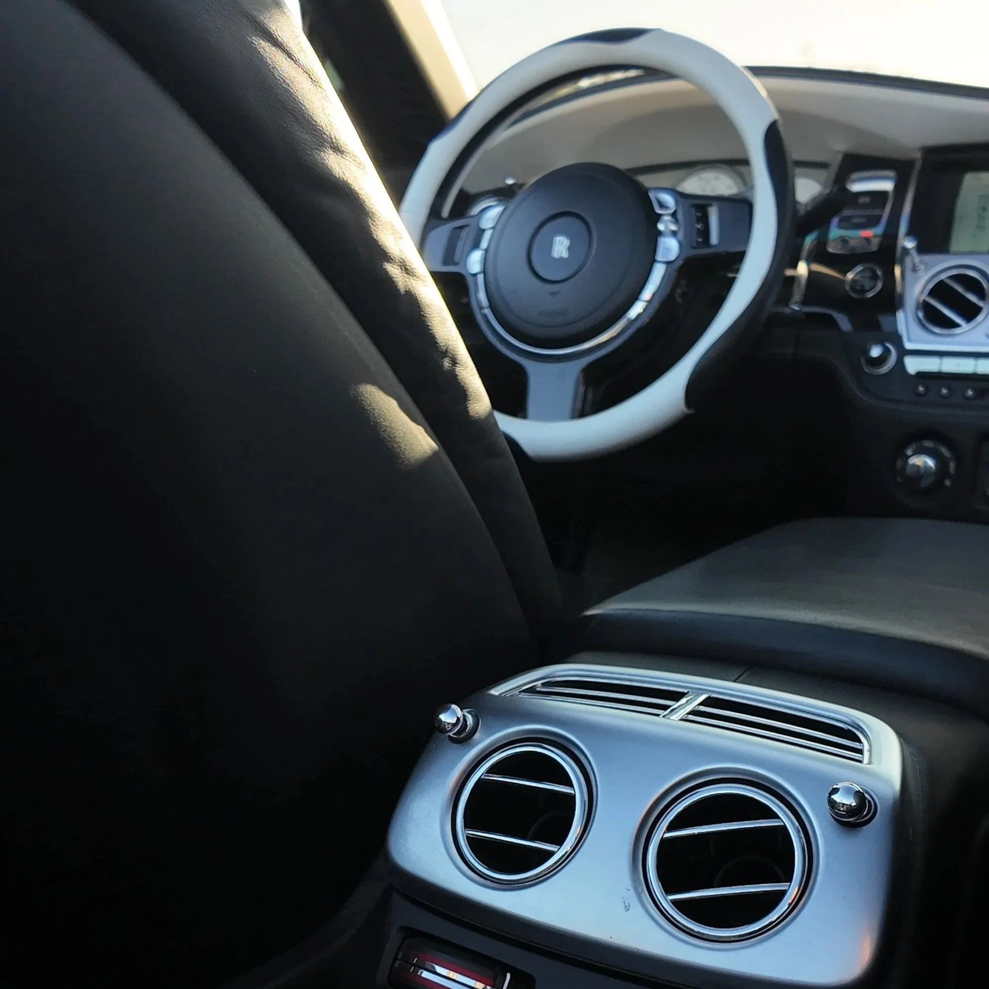 Rolls-Royce Dawn rear console and luxury interior details