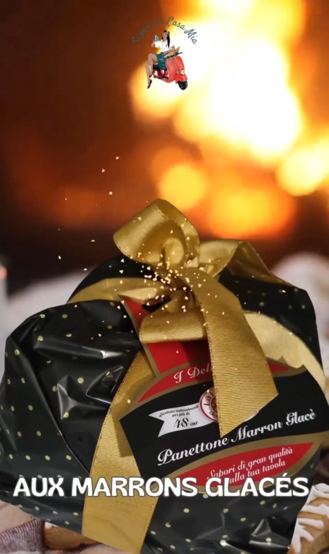 Panettone artisanal aux Marrons Glacés "I DELIZIOSI"