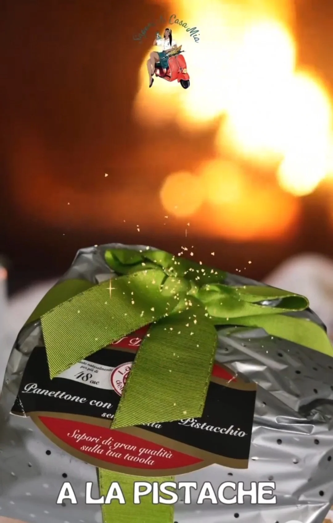 Panettone artisanal à la Pistache "I DELIZIOSI"