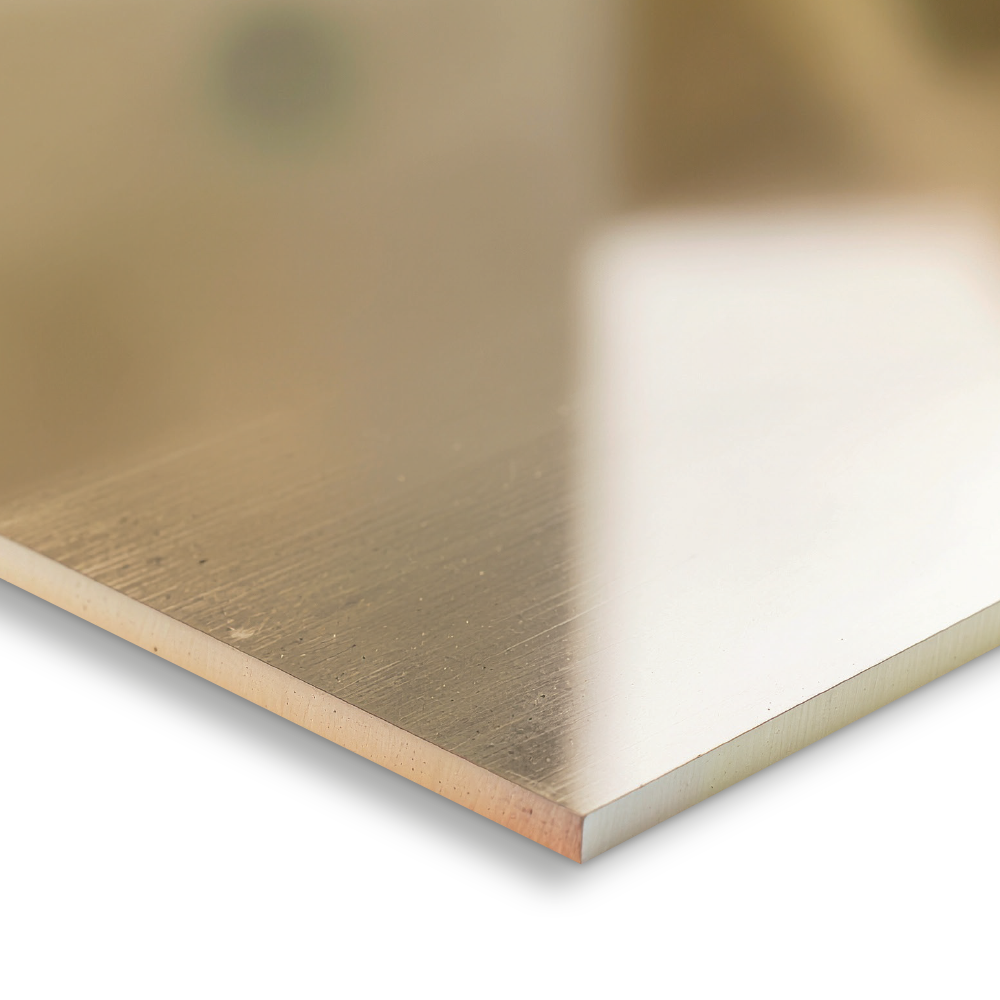 Brass CW508L sheet with mill-finished surface