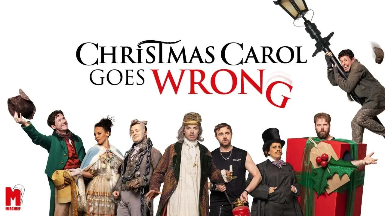 Poster for Christmas Carol Goes Wrong at Wyndham's Theatre