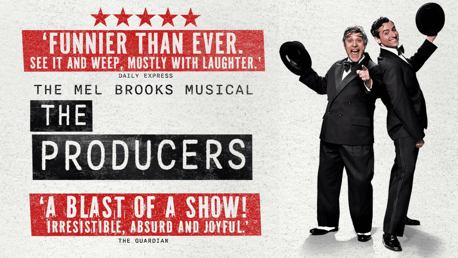Poster for The Producers at Garrick Theatre