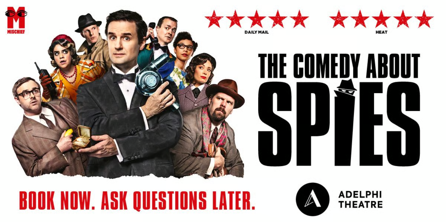 Poster for The Comedy About Spies at Adelphi Theatre