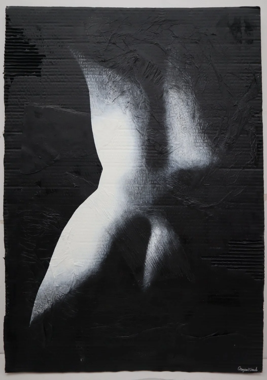 '49 41 51' (2023), 83cm x 60cm, acrylic on mixed media