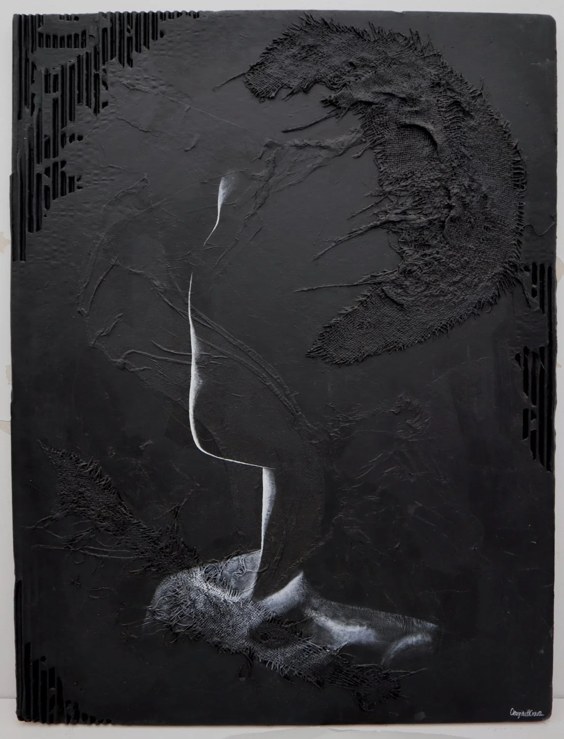 'Anon' (2021) 78cm x 60cm, acrylic on mixed media