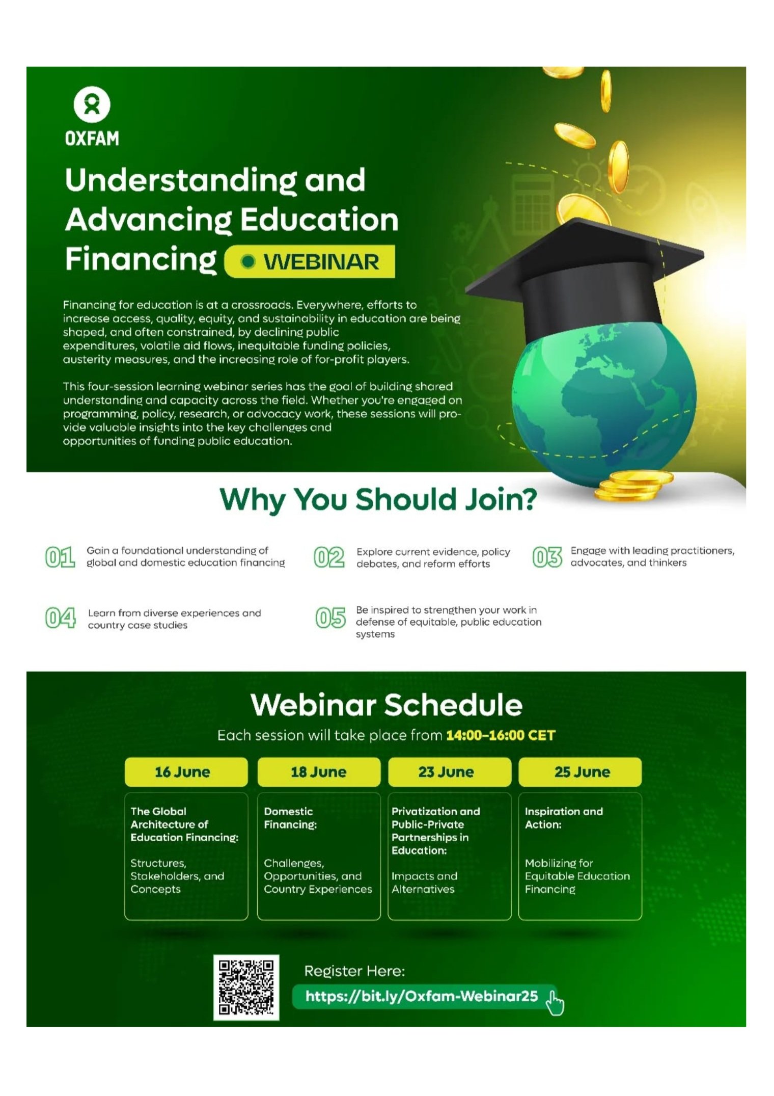 Oxfam ECPI: Learning Webinar Series on Education Financing