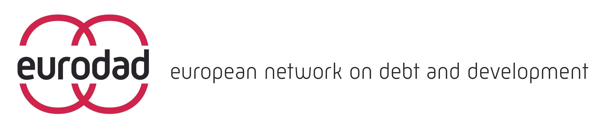 Logo of Eurodad, a European network on debt and development, featuring two interconnected red circles and the text 'eurodad european network on debt and development'.