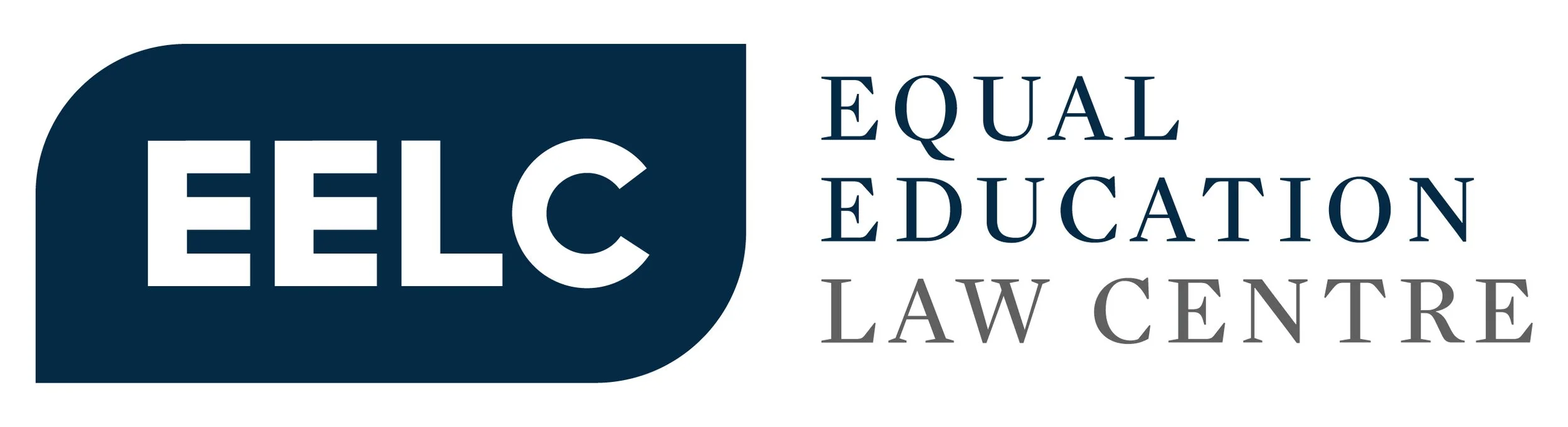 Logo of EELC Equal Education Law Centre with navy blue and grey text.
