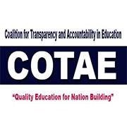 Logo for COTAE, Coalition for Transparency and Accountability in Education, with the tagline 'Quality Education for Nation Building'.
