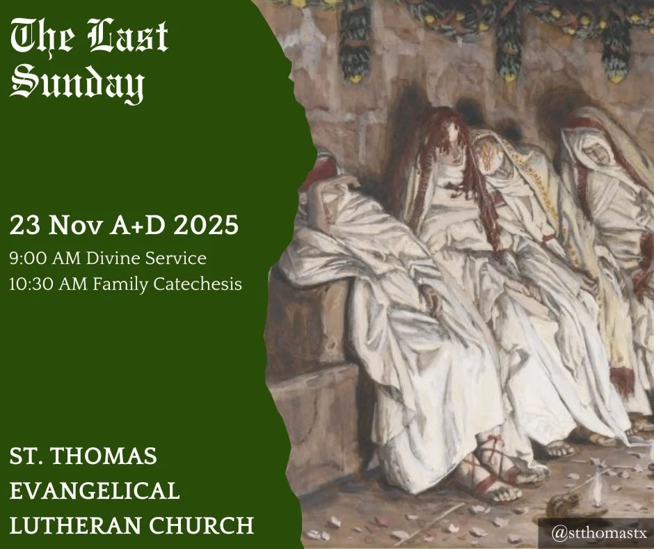 This Past Sunday at St. Thomas—Last Sunday of the Church Year