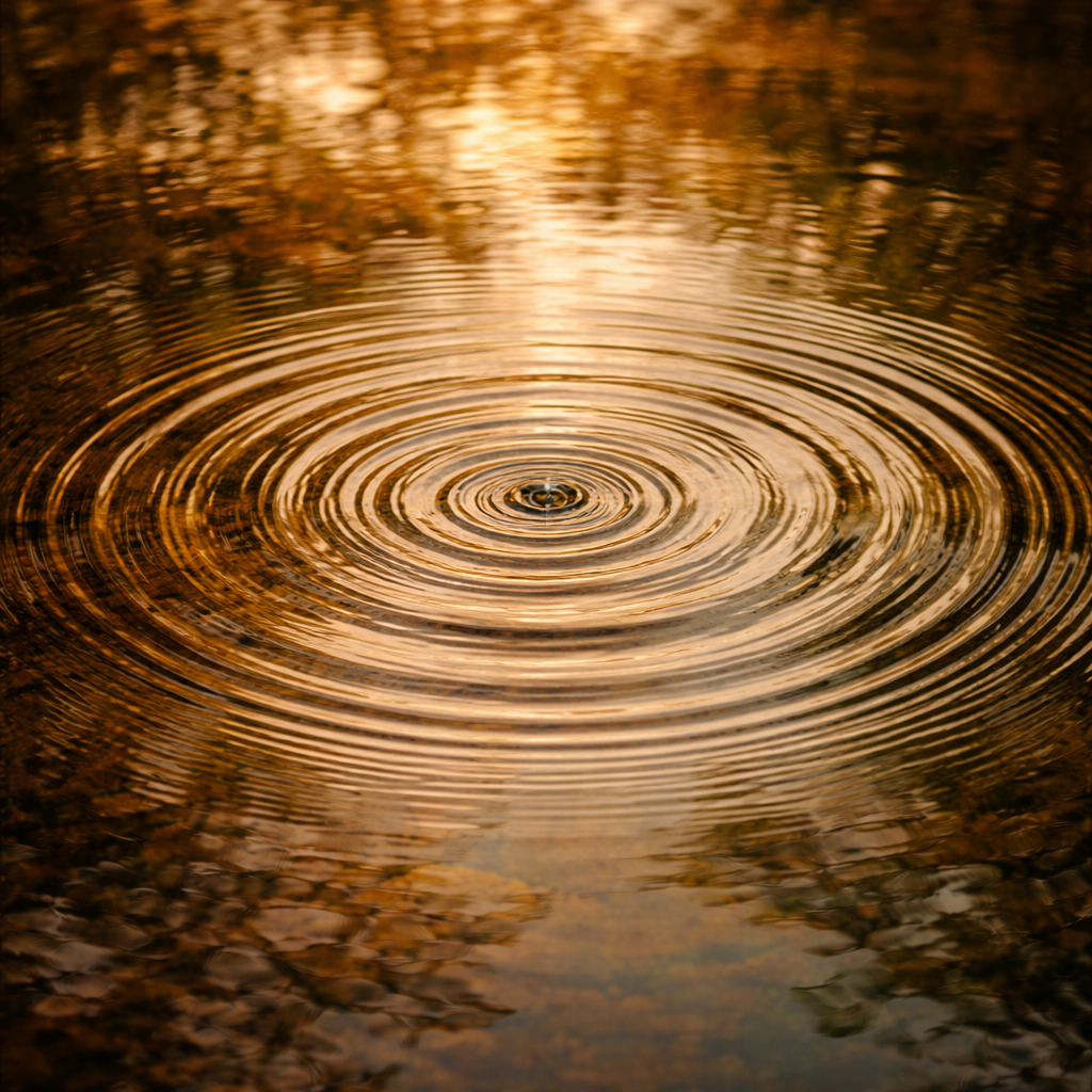 Engage3P diagnostic clarity: water ripples revealing hidden organizational friction. The Why Detective methodology finds root causes across People Process Platform before you invest. Pattern recognition shows what surface answers miss.