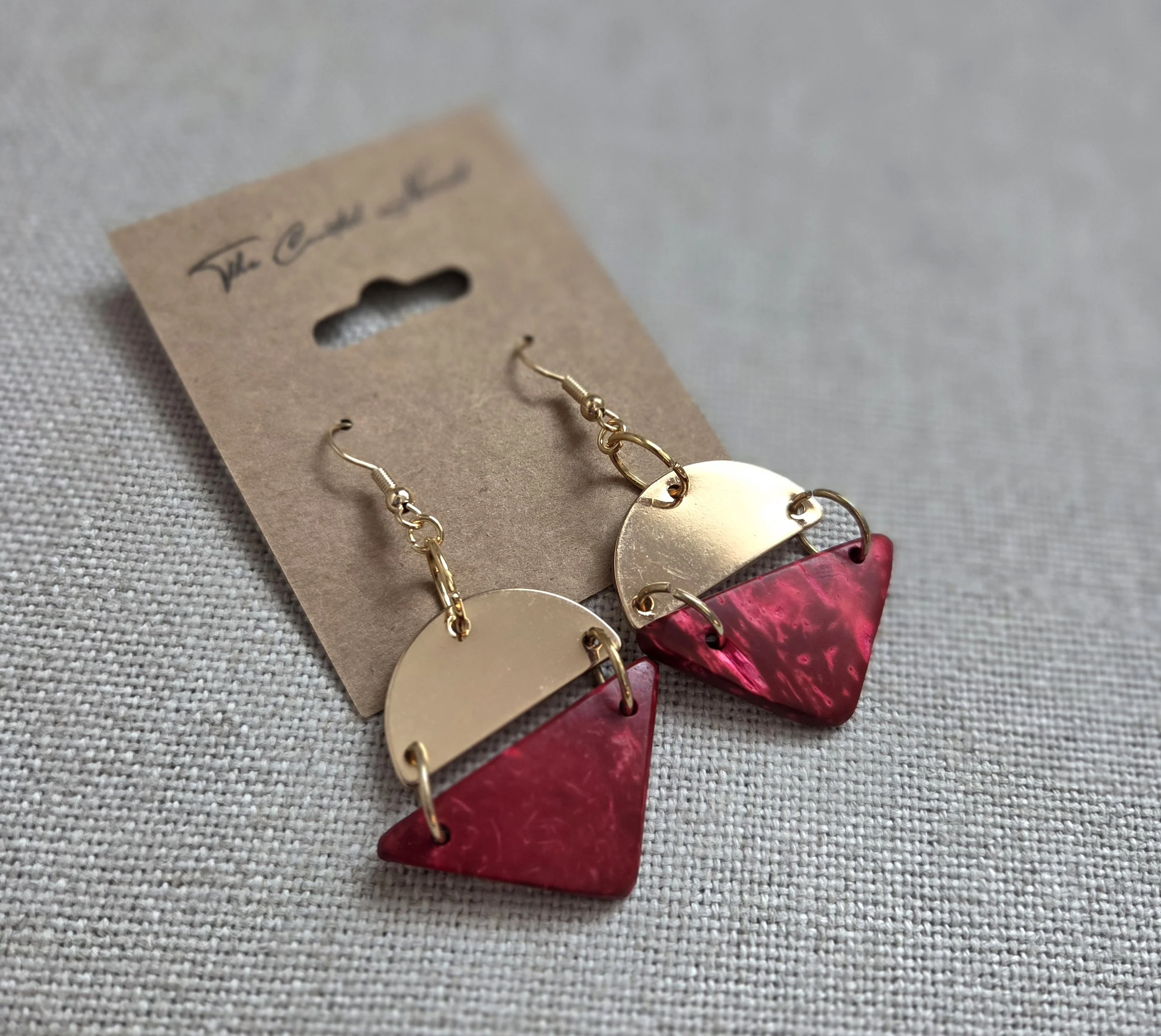 Vintage African wood drops