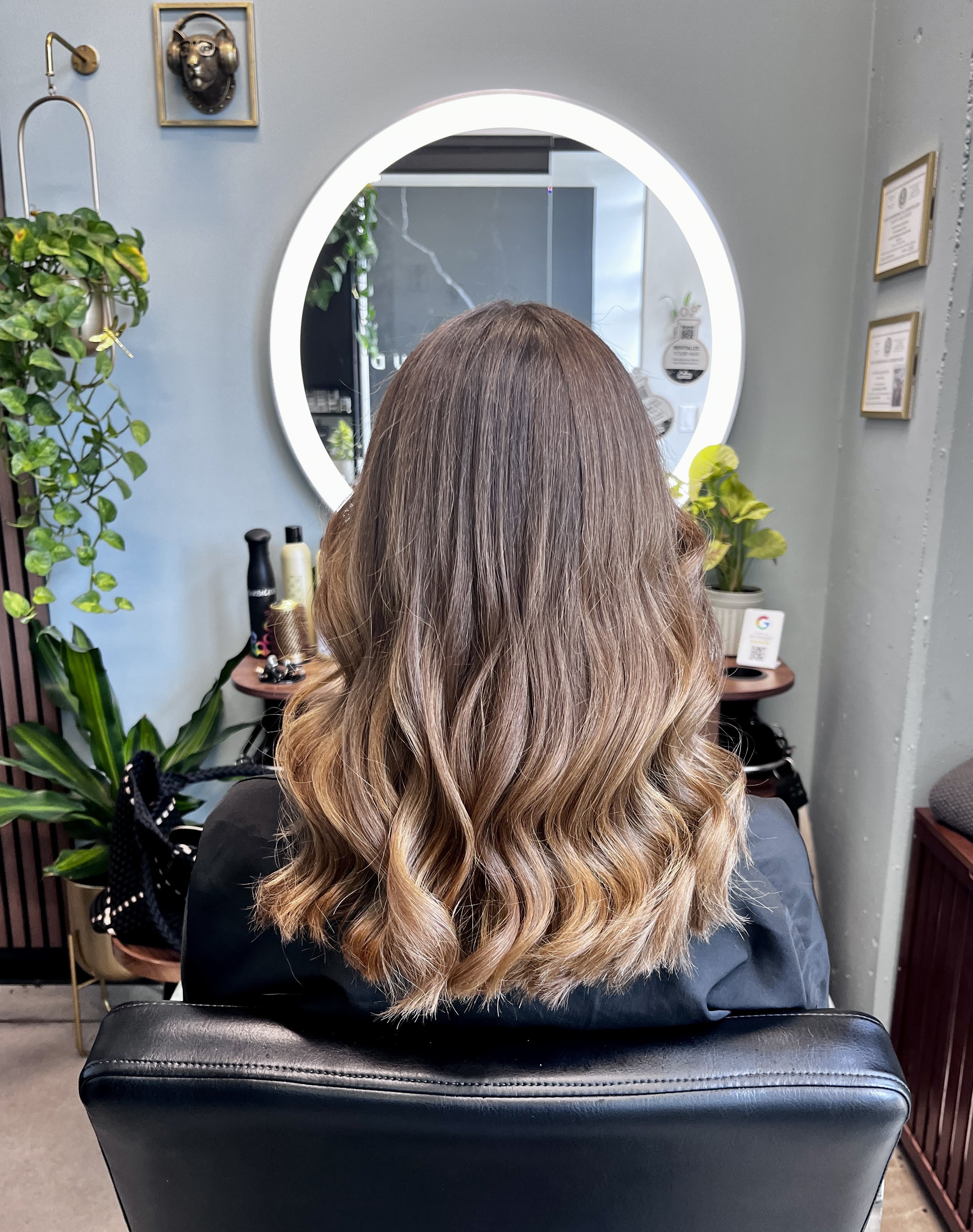 Dimensional brunette with soft medium brunette on ends