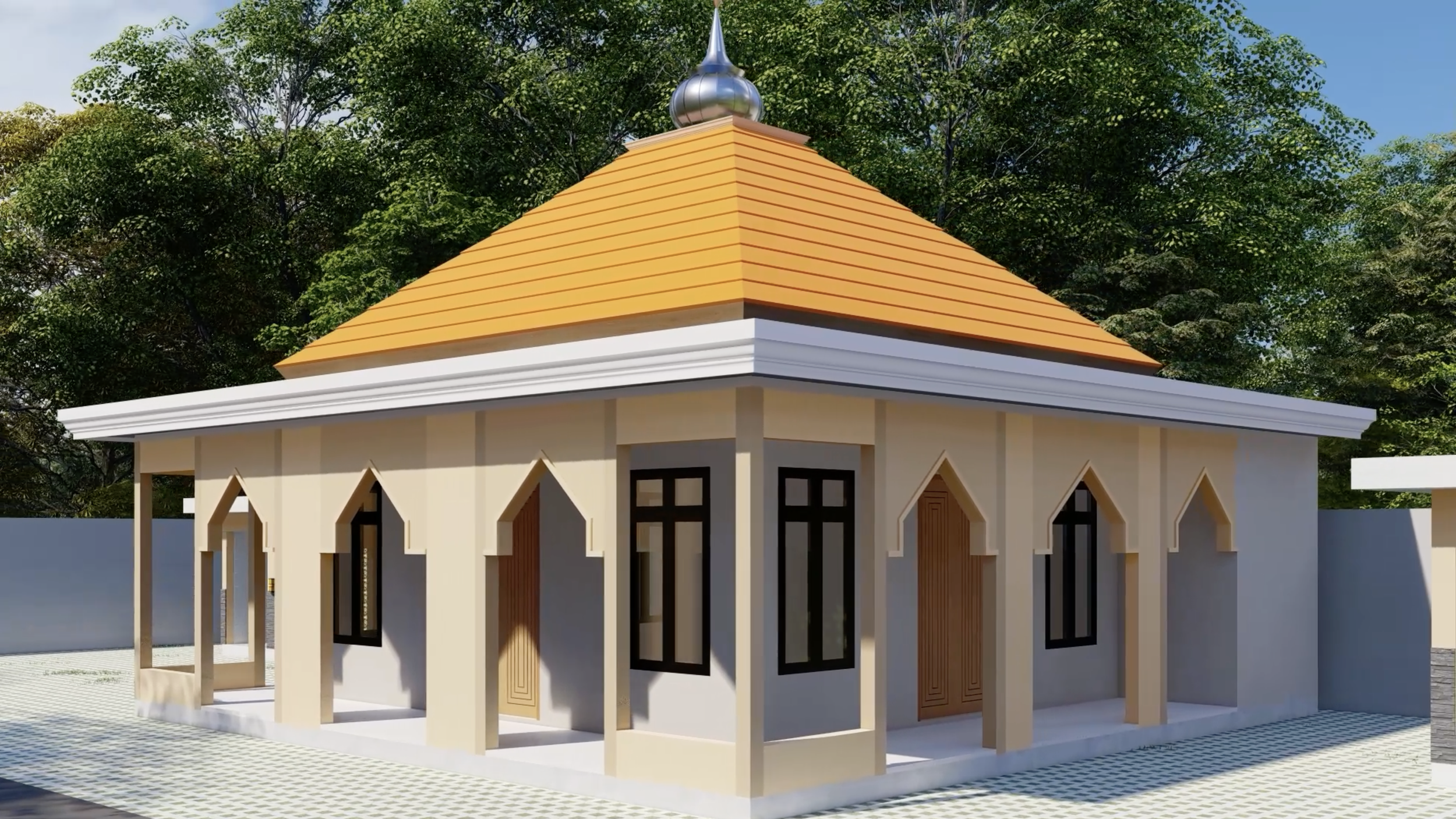 Masjid Al-Jabbar mosque project in Lombok, Indonesia