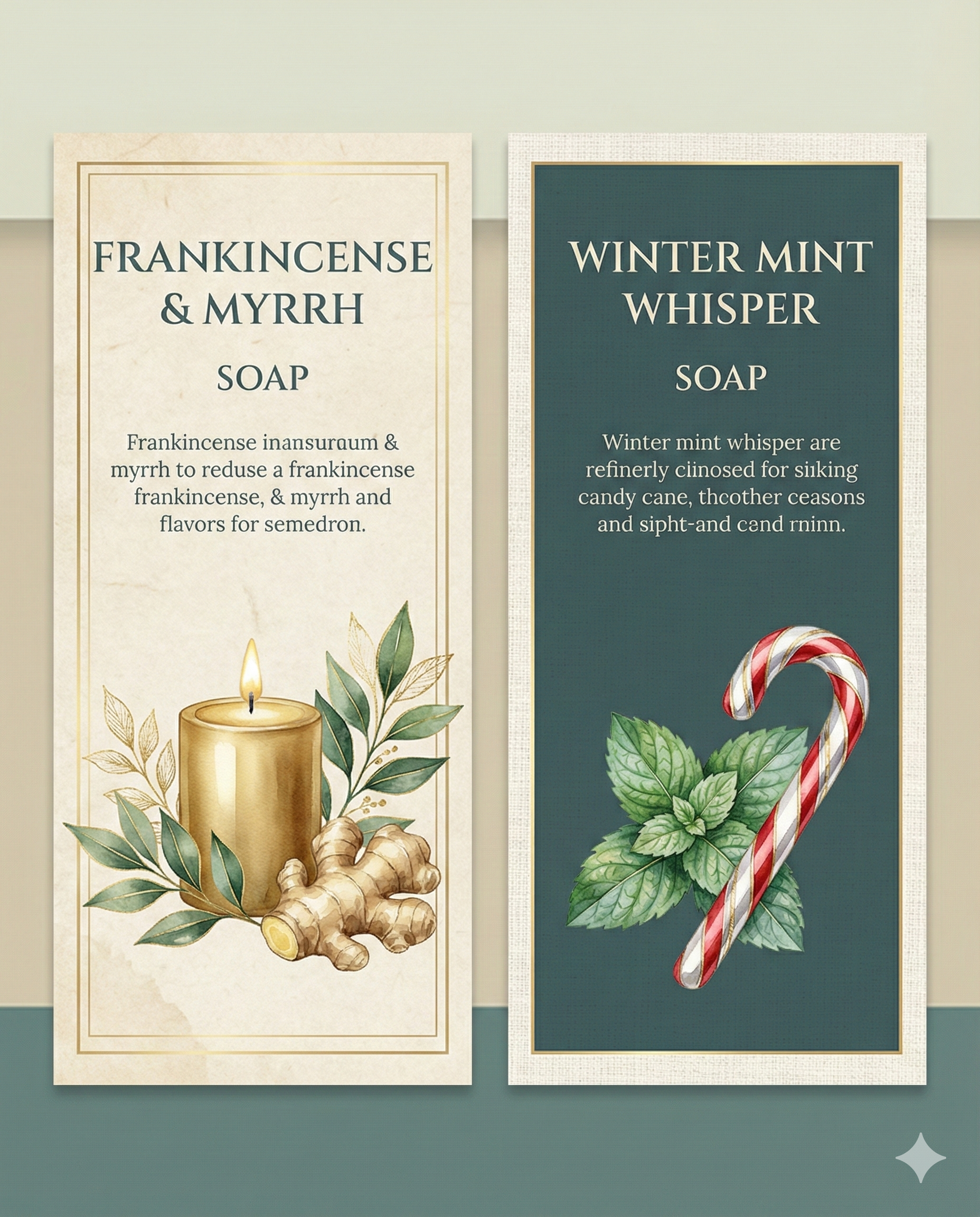 MFrank Apothecary Holiday Mystery Soap: Frankincense & Myrrh or Winter Mint Whisper