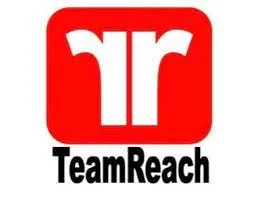TeamReach logo with a red and white stylized 'tr' above the black text 'TeamReach'