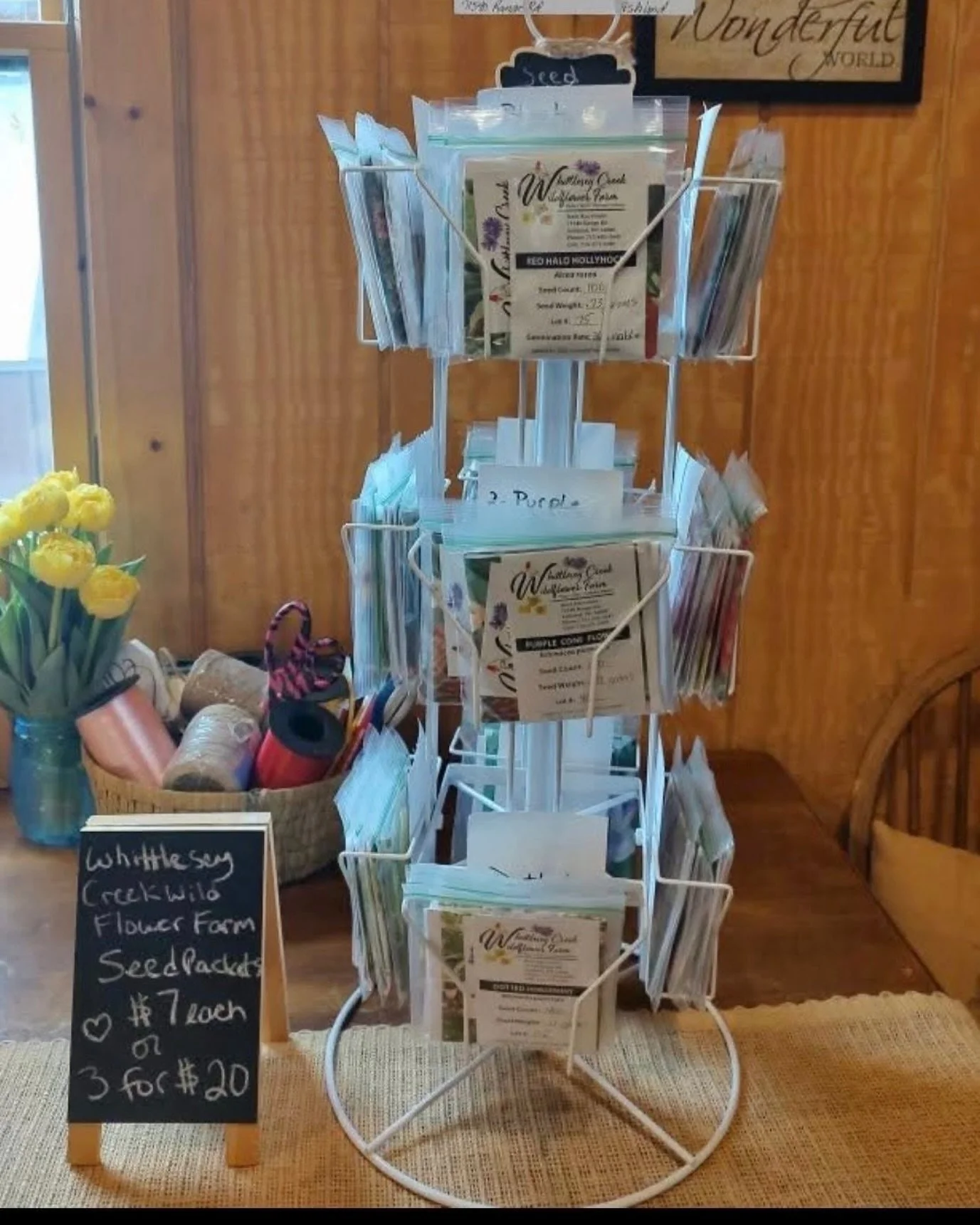 We delivered a rack of seeds to Bear Trap Creek Farm south of Ashland on Hwy 112 on April 21st!