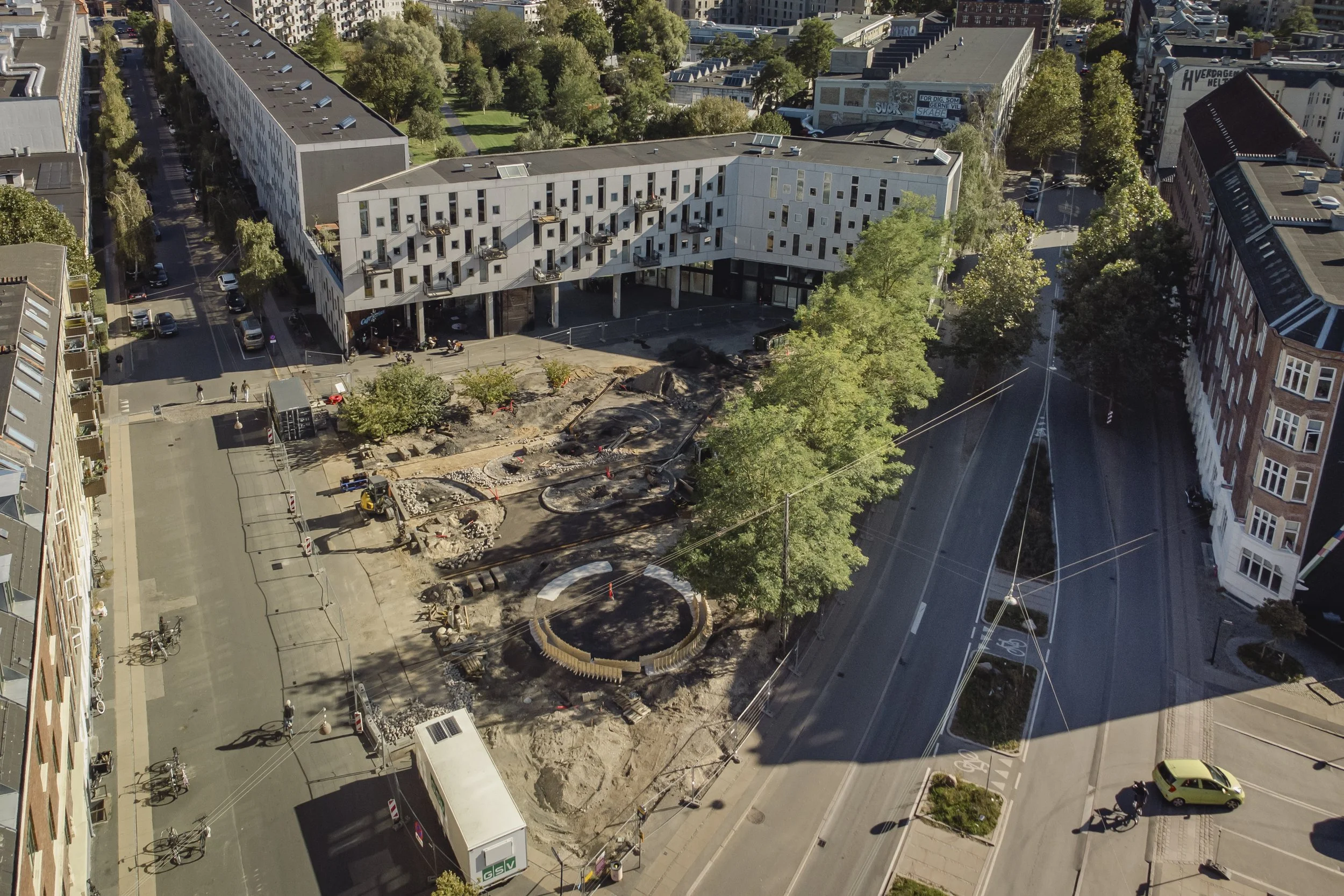 Site-specific artwork for Emaljehaven Plads in Copenhagen NV