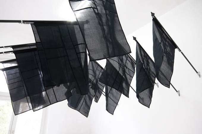 Espalier of flags