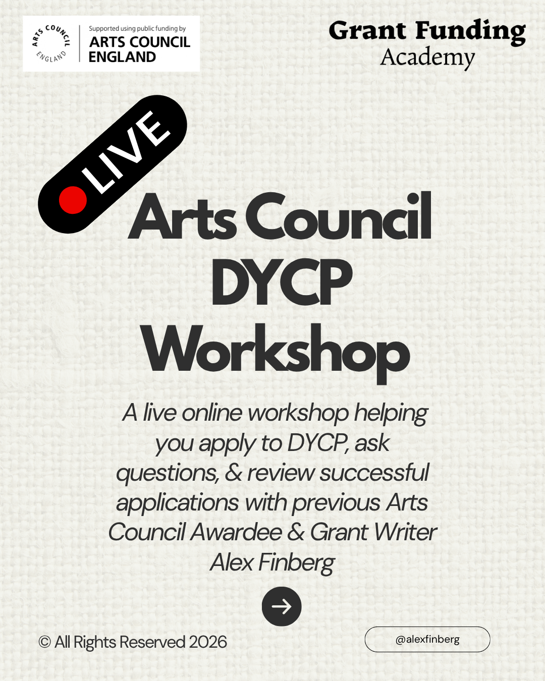 Arts Council (DYCP) Workshop x Alex Finberg