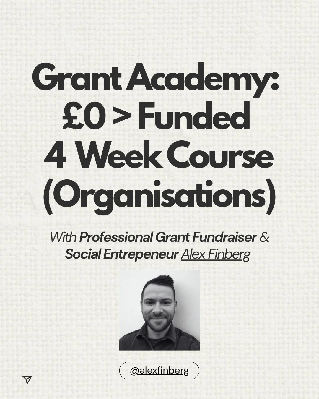 Grant Academy: £0 > Funded - 4 Week Course (Organisations)