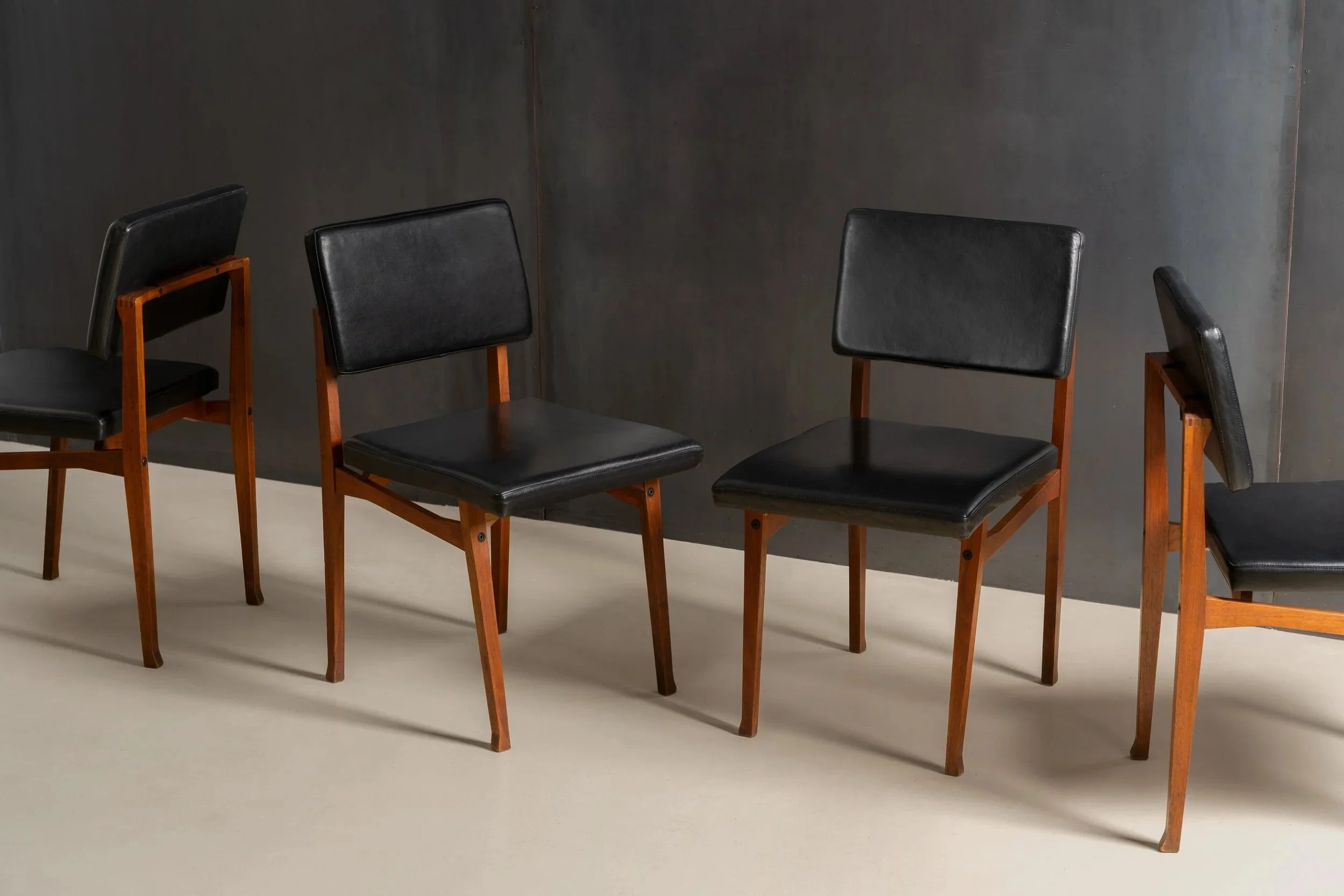 Four SD9 Luisella chairs by Franco Albini e Franca Held for Poggi. 1958