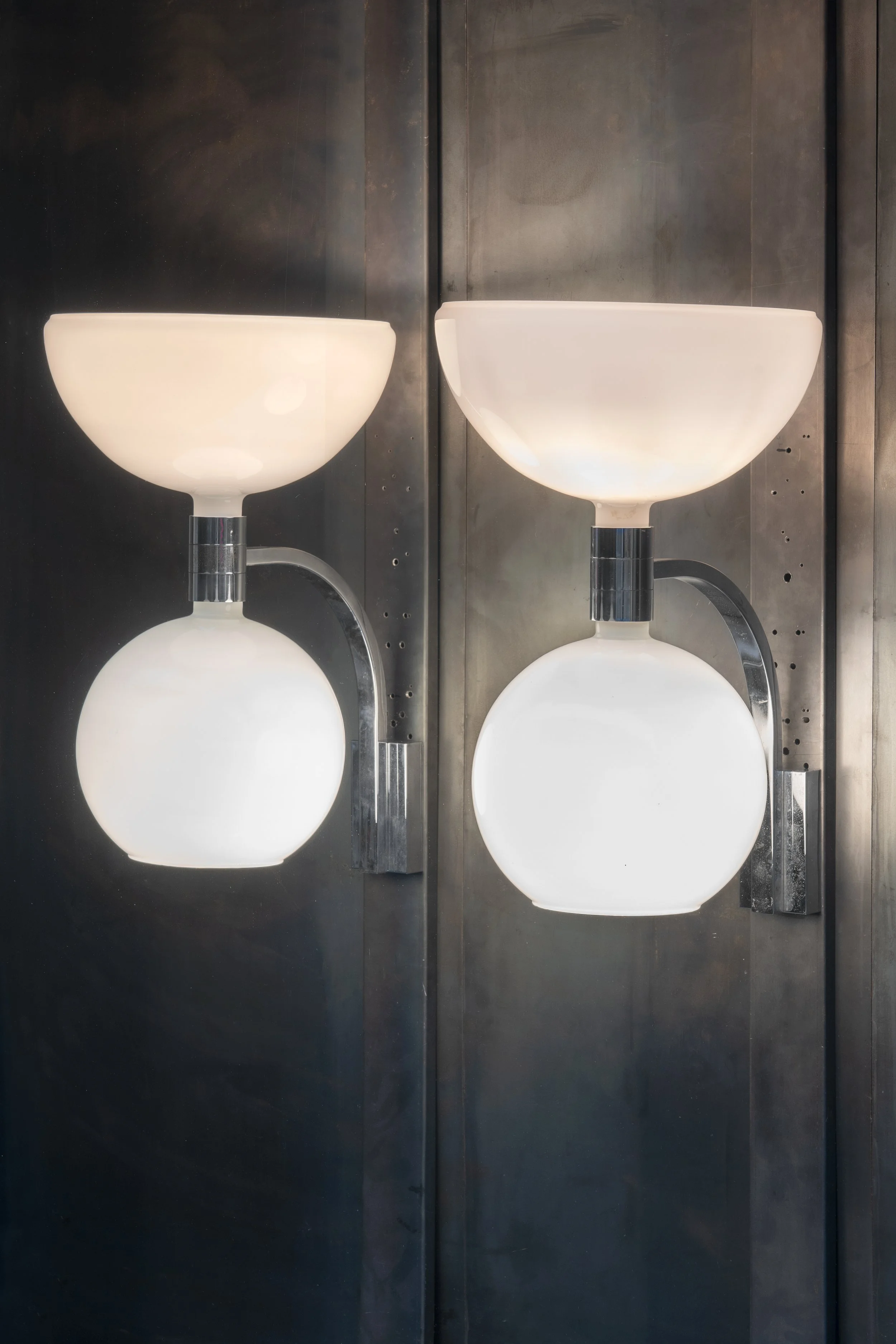 Pair of wall lamps by F. Albini and F. Helg for Sirrah, 1960s