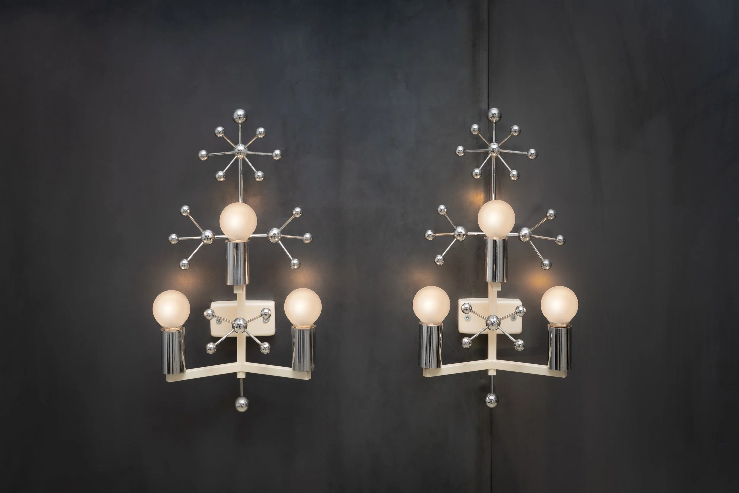 Pair of wall lamps by Stilnovo, 1950s