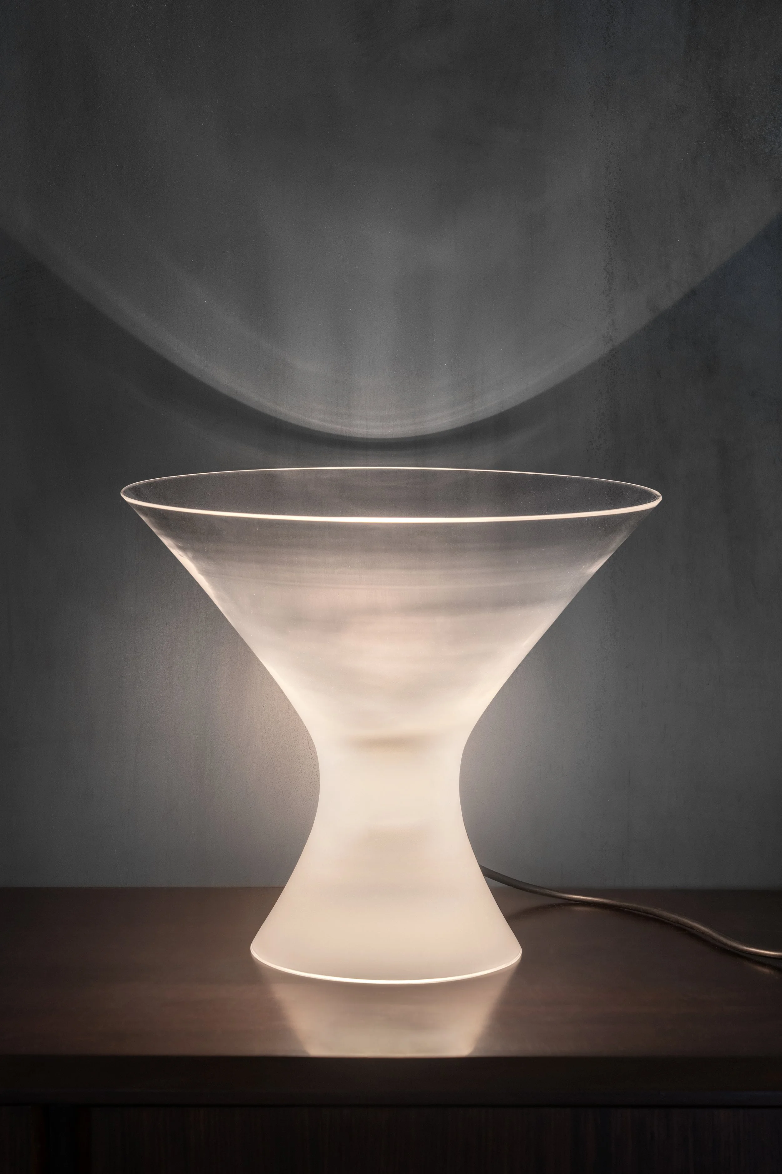 "Clessidra Piccola" table lamp by A. Mangiarotti for Pollux Skipper, 1985.