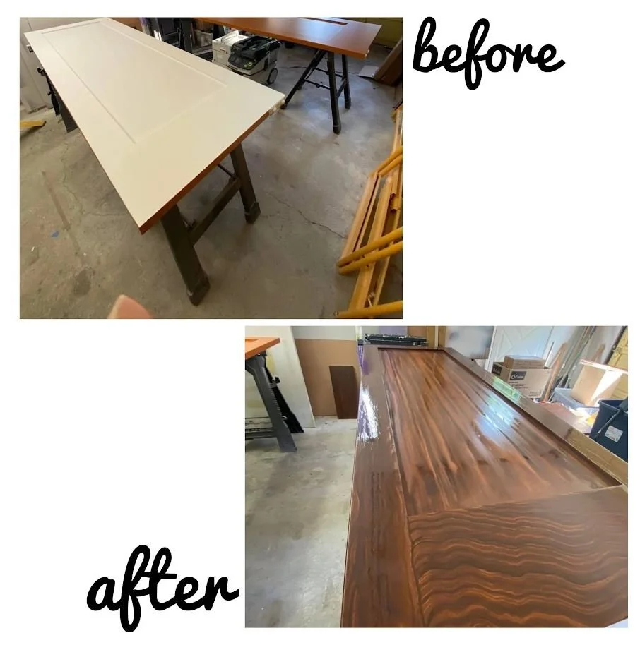 BA - Painting a Faux Wood Door.JPG