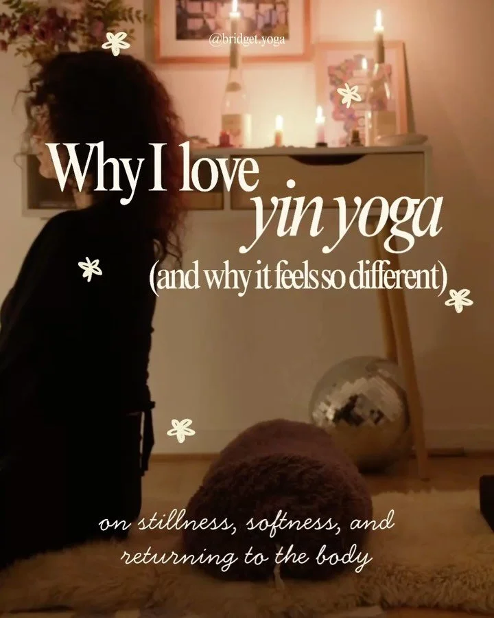 Yin for the win ♡
Honestly one of my favourite practices. I could talk for days about slowing down and reconnecting to your body, but here are a few little thoughts for now&hellip;

Less pushing, more listening. More softness. More space to actually 