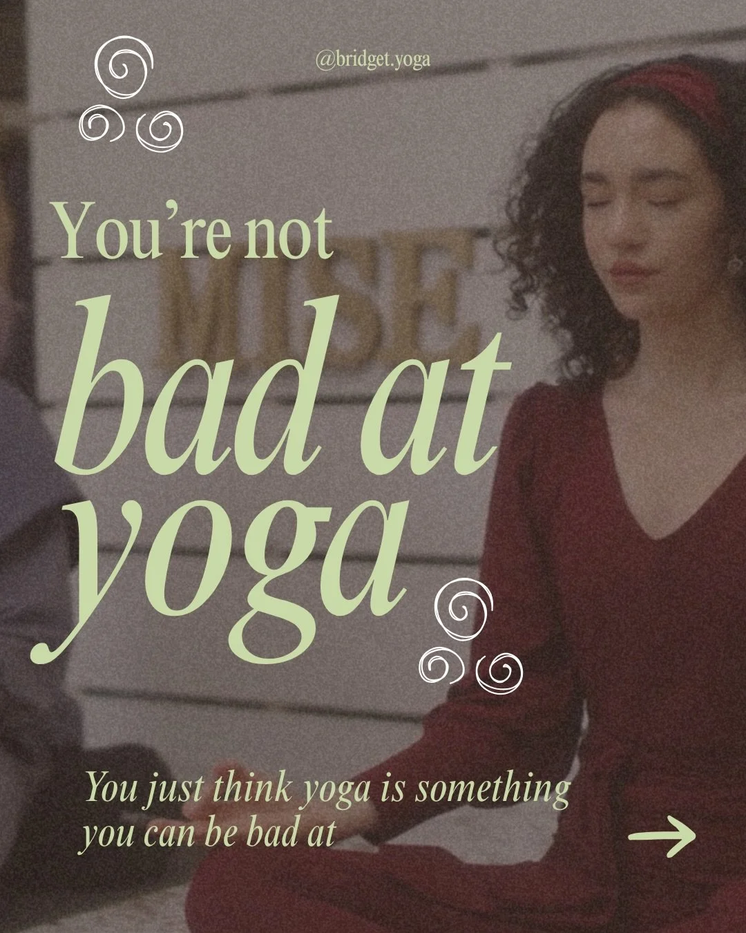 Saying you&rsquo;re not good at yoga can stop you from finding out how yoga could be good for you. Swipe through for a few things worth knowing before you write yourself off from trying 🌱