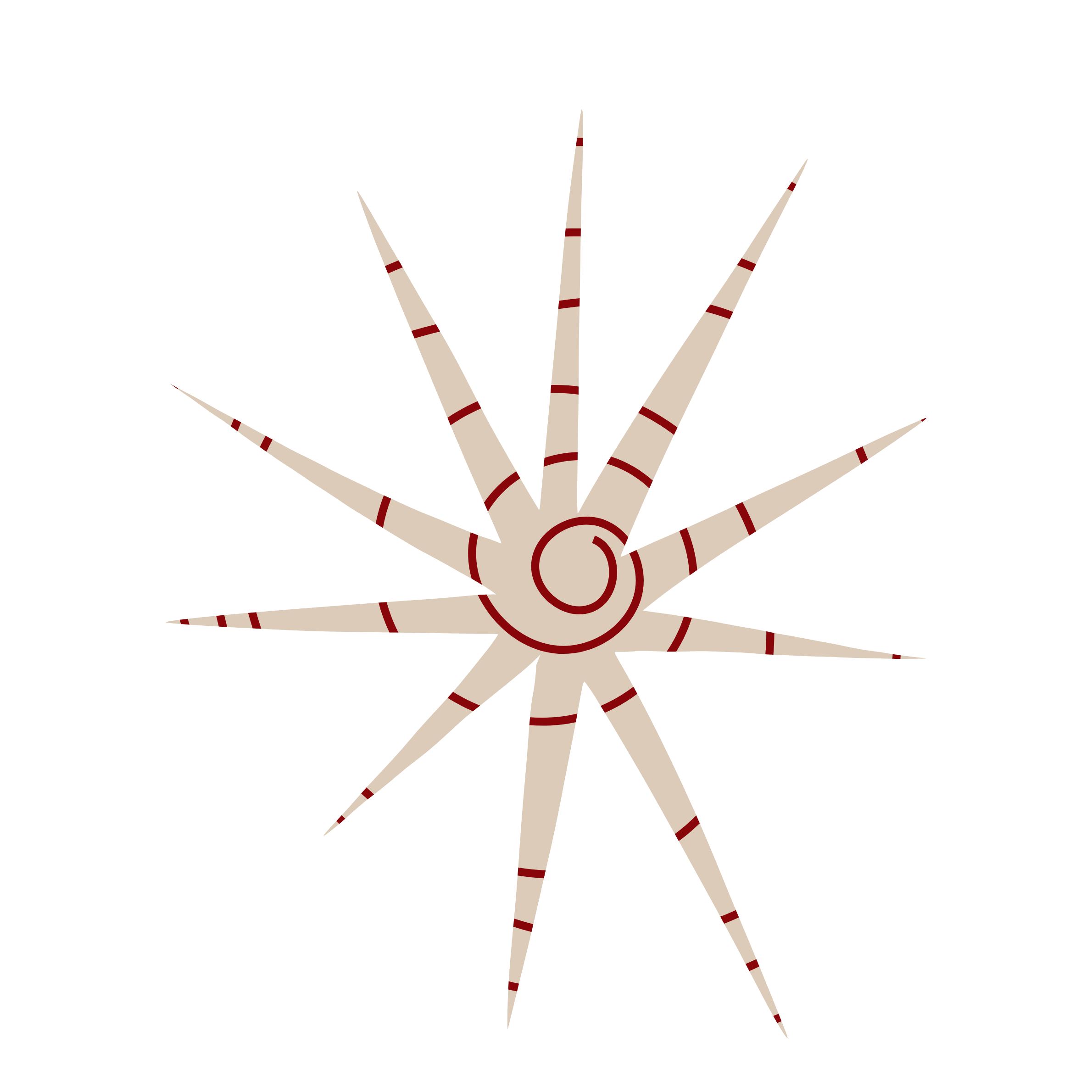 Interior of a yoga or meditation studio with a semi-dome ceiling and large windows with white curtains. A colorful mural of a goddess and abstract patterns is on the back wall. Yoga mats with purple bolsters are arranged in a circle on the floor, with a woman sitting cross-legged in the background, surrounded by various yoga props and decorative items.