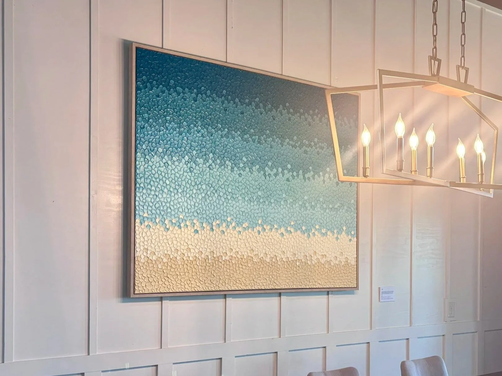 "Tidal" Thousands of individual palette knife strokes come together to create a richly textured, sea-inspired composition. * For Sale $2,000*