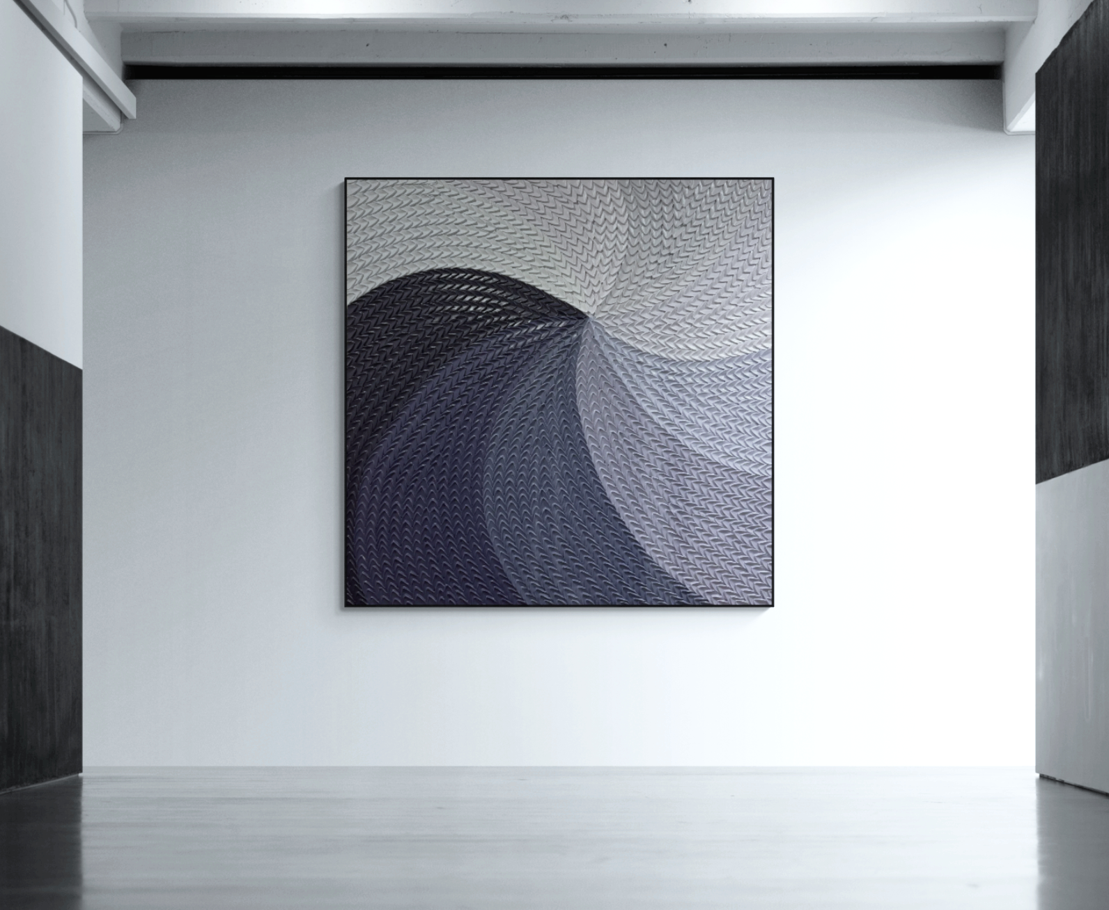 "Serenade in Amethyst" is a 48 x 48 inch statement piece, built from thousands of layered palette knife strokes. *SOLD*